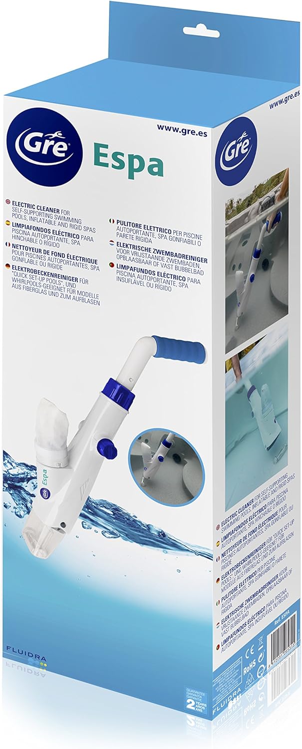 Gre CSPA Pool & Spa Vac - Bodenreiniger für Pools und Spas mit Griff, blau, 60 x 12,4 x 22,6 cm