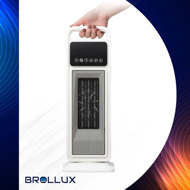 Elektroheizung & Ventilator 2000W LUX15 mit Fernbedienung Thermostat & Lüfter Heizgerät mobile elekt