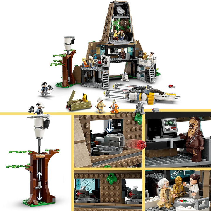 LEGO 75365 Star Wars: Eine Neue Hoffnung Rebellenbasis auf Yavin 4 mit 10 Minifiguren, darunter Luke