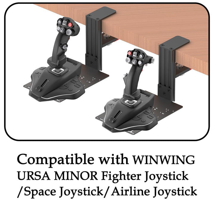 Tischmontage kompatibel mit Logitech X56, X52, X52 Pro, Thrustmaster SimTask Farmstick, T - Flight H