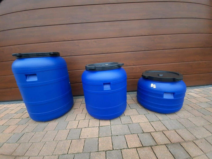 Sterk Plast B200F Fass Durchmesser 55 cm, Fassungsvermögen 200 Liter, Blau