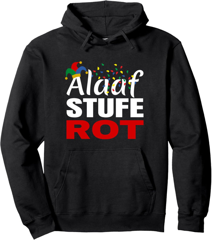 Jecken Kölner Karneval Kostüm Alaaf Stufe Rot Köln Pullover Hoodie