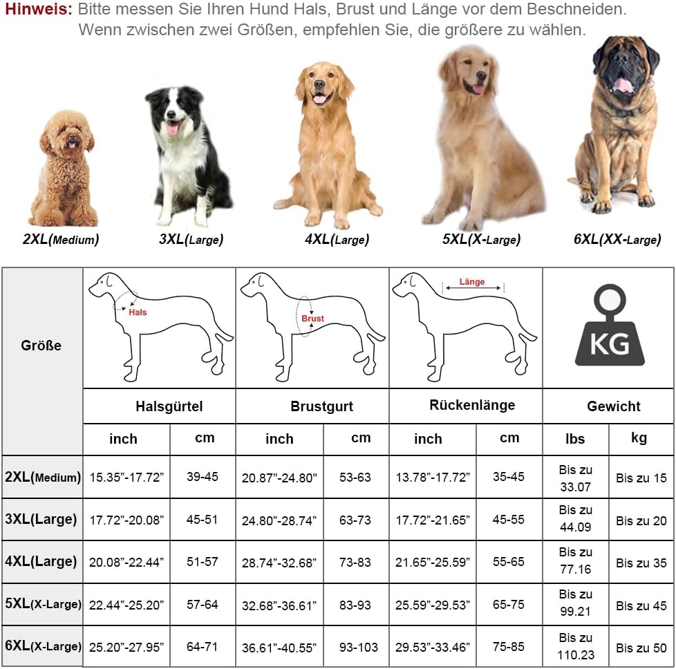 Grosse Hunde Regenjacken Mit Kapuze,Hunde Regenmantel,Mit Reflektierenden Sicherheitsstreifen, Wasse