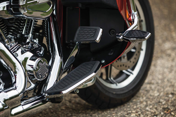 Kuryakyn 5904 Motorrad-Fussrasten: Sechskant-Heringe mit Steckerhalterung, Chrom, 1 Paar chrome Mit