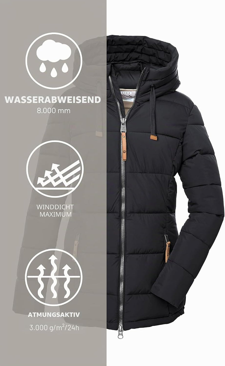G.I.G.A. DX Damen Gw 12 Wmn Qltd Jckt Casual Steppjacke mit abzippbarer Kapuze 46 dunkelnavy, 46 dun