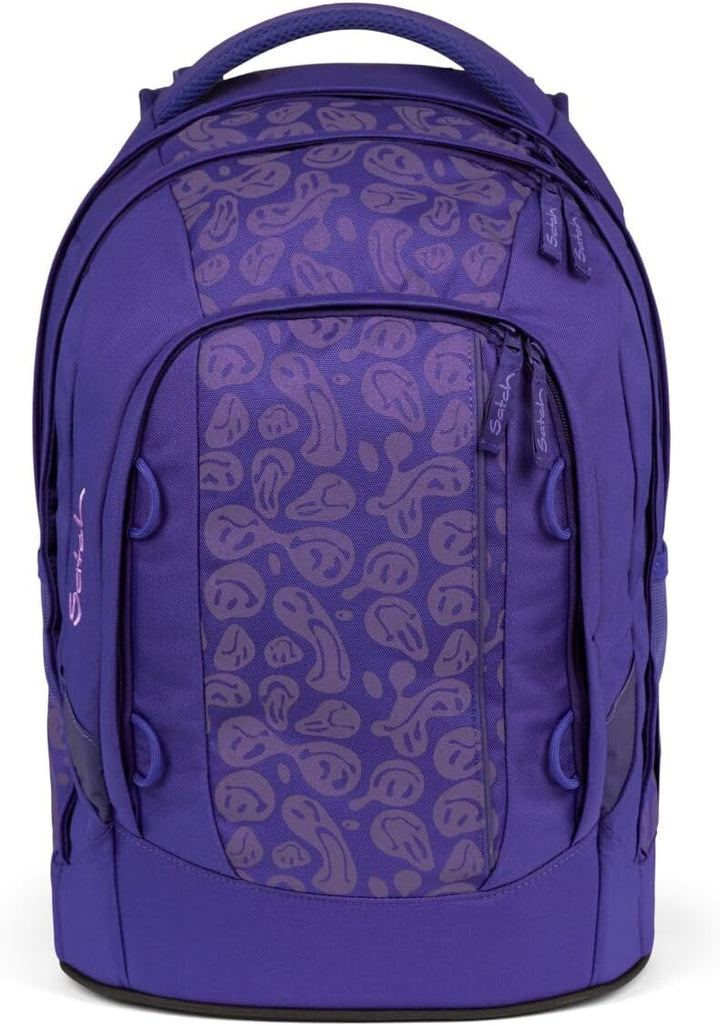 Satch Pack Schulrucksack Set 3tlg. inkl. Schlamperbox und Sportbeutel (Bright Faces), Bright Faces