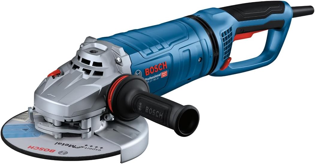Bosch Professional Winkelschleifer GWS 27-180 JR (Leistung: 2.700 W, Scheiben-Ø: 180mm, mit KickBack