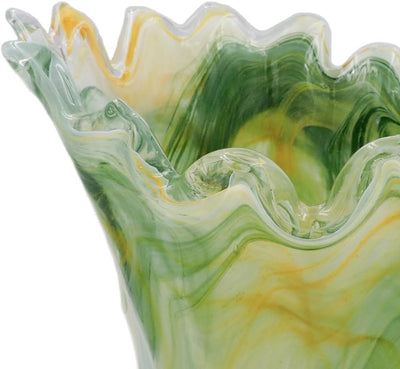 Grün Murano Glas Vase Milord Made in Italy