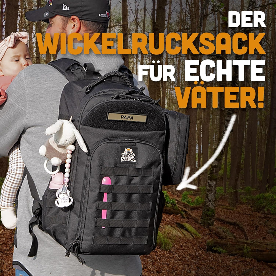 Daddynator | BIG Arnold Wickelrucksack für Männer mit Wickelunterlage, BIG ARNOLD