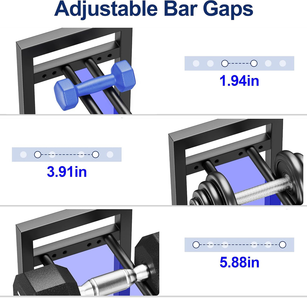 Verstellbarer Dreistöckiger Hantelständer 50cm Adjustable Kurzhantelständer 3 Ebenen Hantelablage (O