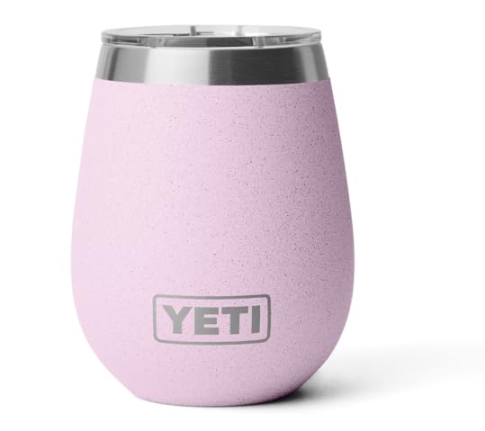 YETI Rambler Weinbecher, Vakuumisoliert, Edelstahl, mit MagSlider-Deckel, Cherry Blossom, 10 oz (296