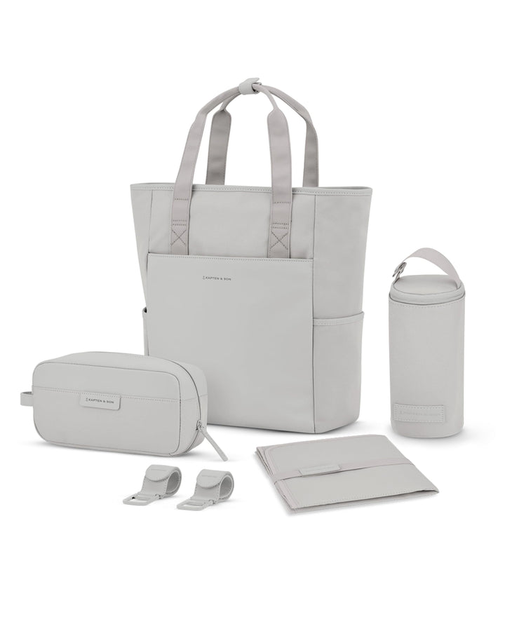 Kapten & Son Rucksack Lindby Diaper Set 20 L | 2in1 Wickelrucksack & Wickeltasche mit Kinderwagen- u