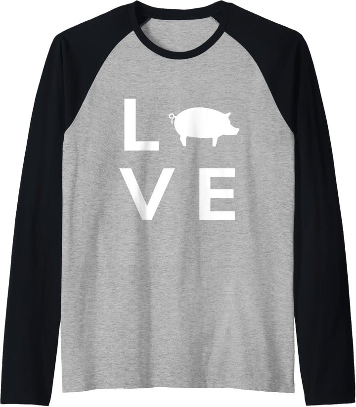 Landwirtschaft Landwirt Schweine-Bauer Ferkel Geschenk Raglan