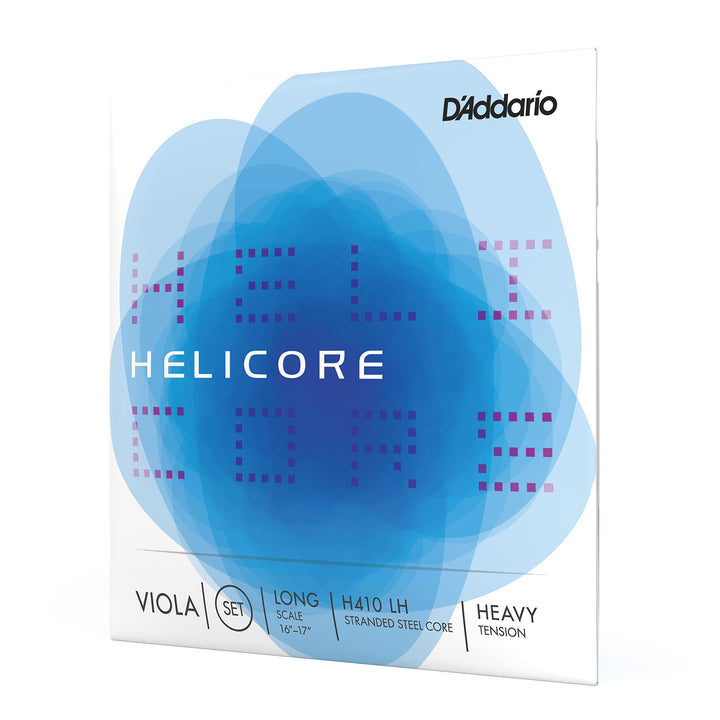 D'Addario H410-LH Helicore Viola Saitensatz mehrfach verdrillter Stahlkern Long Heavy Heavy Set, Hea