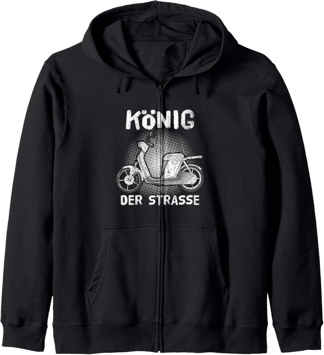 "KÖNIG DER STRASSE" | Lustiges Mofa Moped Kapuzenjacke