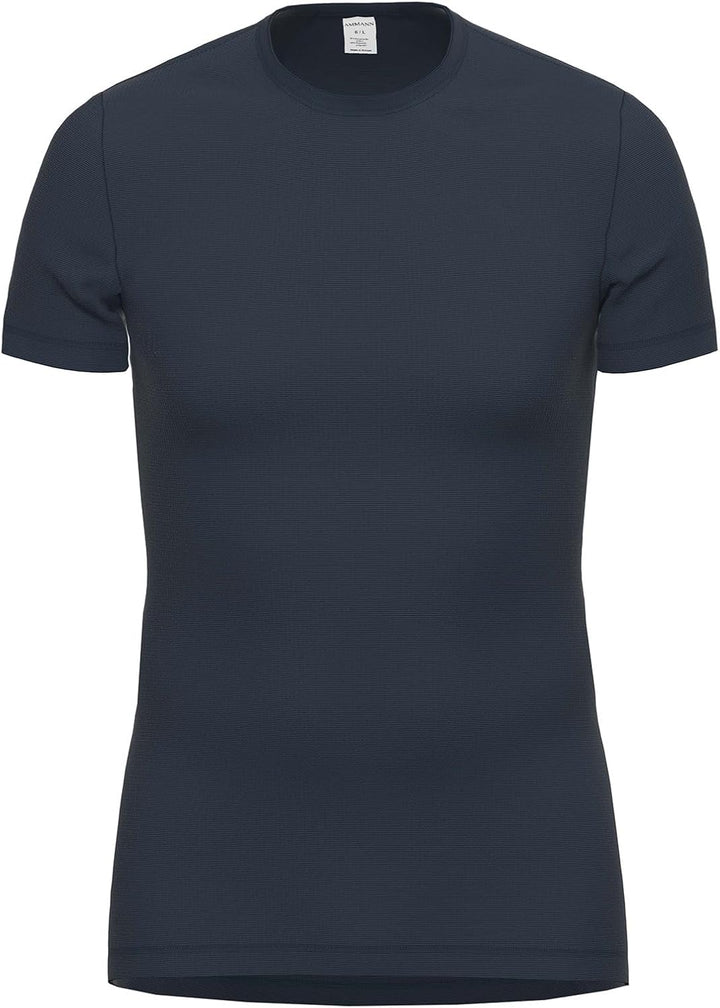 Ammann Herren halbarm Unterhemd Dunova Shirt 1/2 Arm M Blau, M Blau