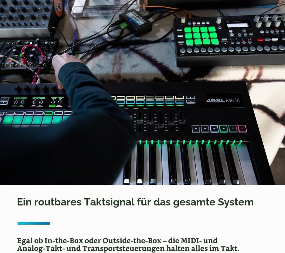 Novation 49SL MkIII MIDI-Controller-Keyboard mit 49 Tasten und Sequenzer sowie DAW-Integration