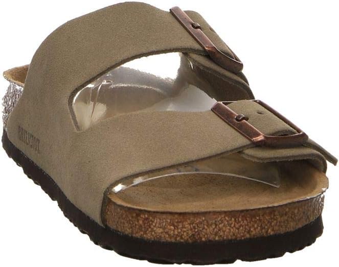 BIRKENSTOCK Arizona Pantoletten/Clogs Kind Marine Pantoffel 36 EU Taupe, 36 EU Schmal Taupe