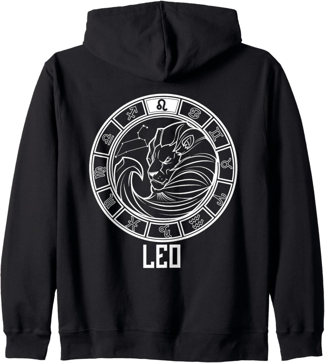 Leo Sternzeichen Grafik Juli & August Geburtstag Kapuzenjacke