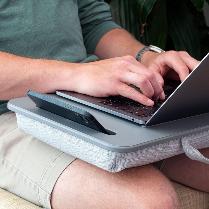 Lapgear Laptoptisch Sidekick mit Geräteleiste und Handyhalterung, passend für Laptops bis 15,6 Zoll,