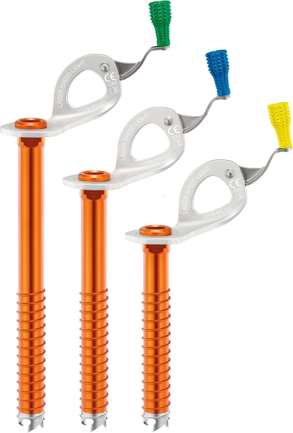 PETZL Unisex – Erwachsene Laser Speed Light Anchors 13cm Gelb, 13cm Gelb
