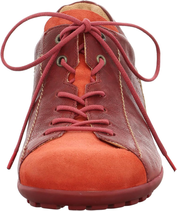 Think! Herren Kong Nachhaltige Wechselfussbett Schnürhalbschuhe 42 EU Weit Rot 048612, 42 EU Weit Ro