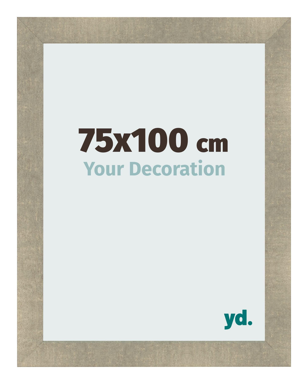 yd. Your Decoration - Bilderrahmen 75x100 cm - Gold Antik - Bilderrahmen aus MDF mit Acrylglas - Ant