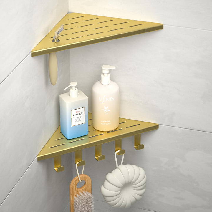 Eck-Duschregal Edelstahl 304,Eckregal Dusche 25.4cm,Duschablage Ecke für Badrenovierung,Eckablage Du