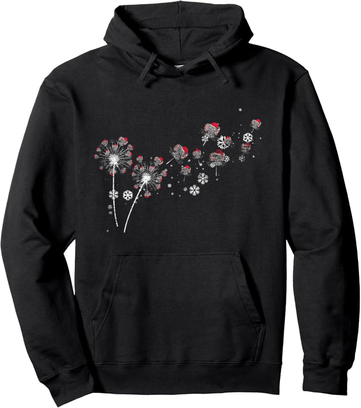 Afrika Safari Zoo Tier Pusteblume Frohe Weihnachten Elefant Pullover Hoodie