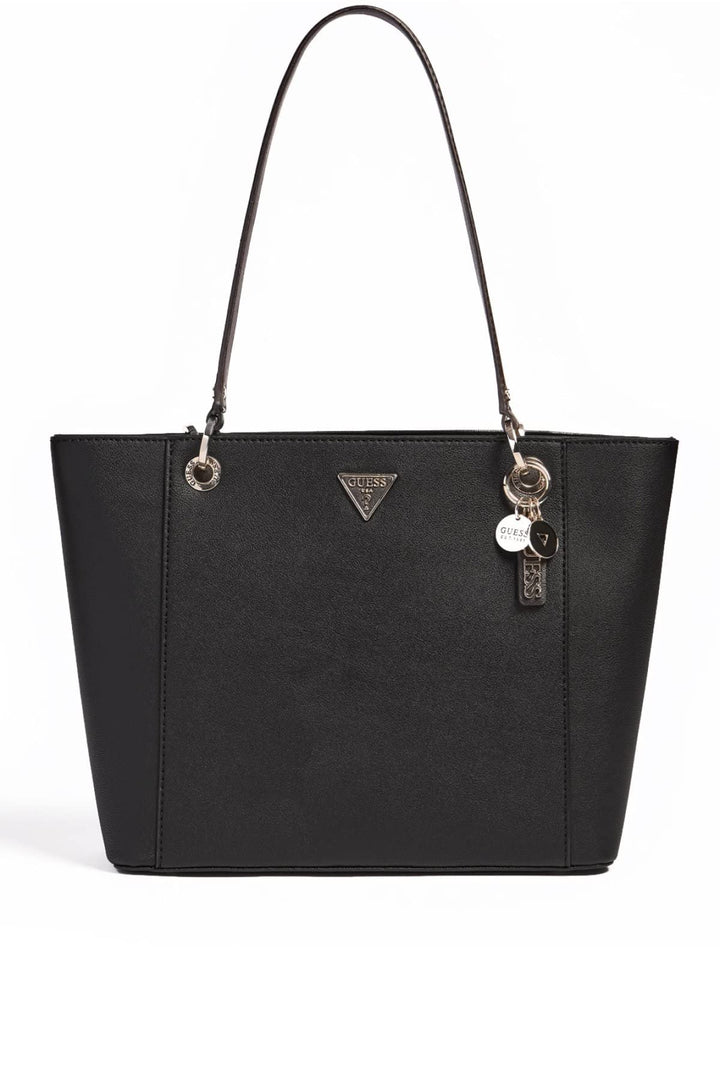 GUESS Damen Noelle Elite Tragetasche, Einheitsgrösse Schwarz, Schwarz