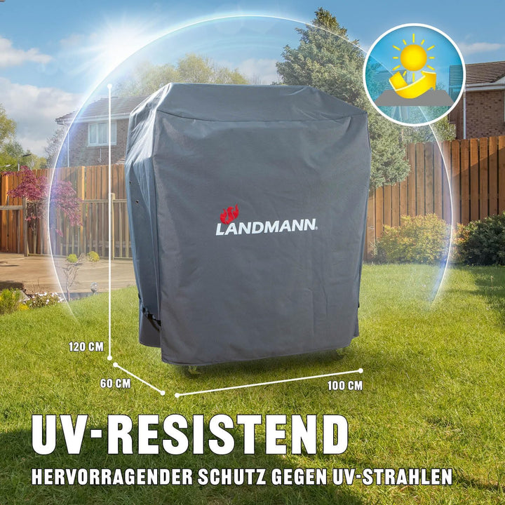 Landmann Premium Wetterschutzhaube | Aus robustem Polyestergewebe & Wasserdicht | UV-beständig, Atmu