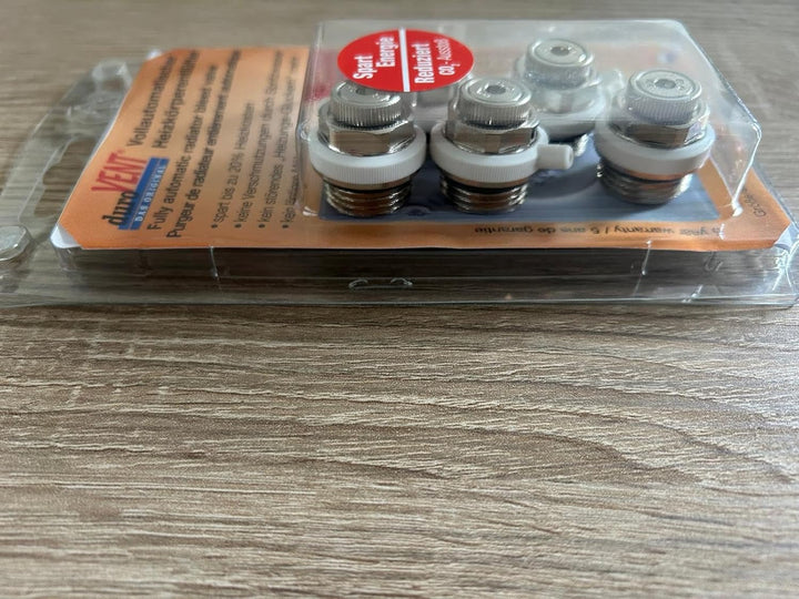 duroVENT Automatischer Heizkörper-Entlüfter im 5er-Set, für 1/2"-Anschluss (Vollautomatischer)