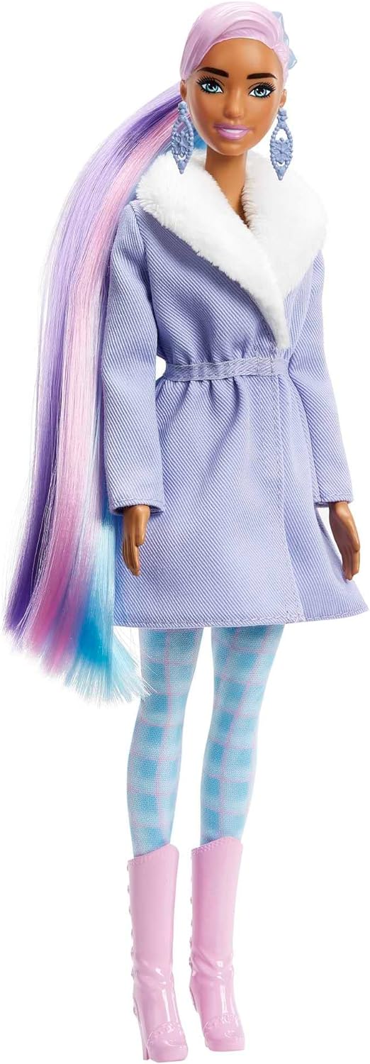 Barbie HJD60 - Color Reveal-Adventskalender, 1 Color Reveal-Puppe und 3 Tiere, Kleidung, Accessoires