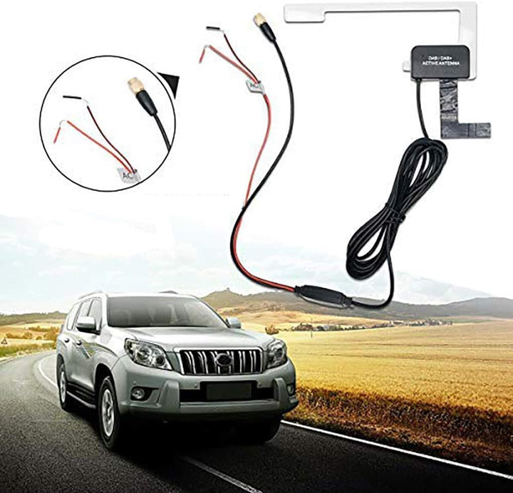 Dab Antenne Autoantennenadapter, Riloer Autoantenne DAB DAB + Digitale Autoradioantenne SMA Antenne