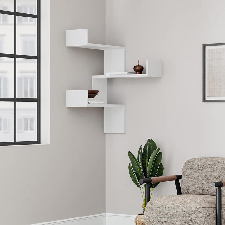 Luksa Bücherregal mit 3 Etagen | für Wohnzimmer, Büro und mehr | einfache Montage | 60 x 90 x 22 cm
