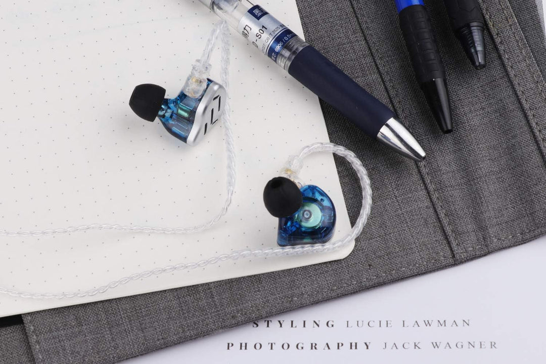 Linsoul KZ Zax 1DD+7BA Hybrid Driver HiFi in-Ear Earphones with Zin Alloy Shell, Detachable 2 Pin 0.