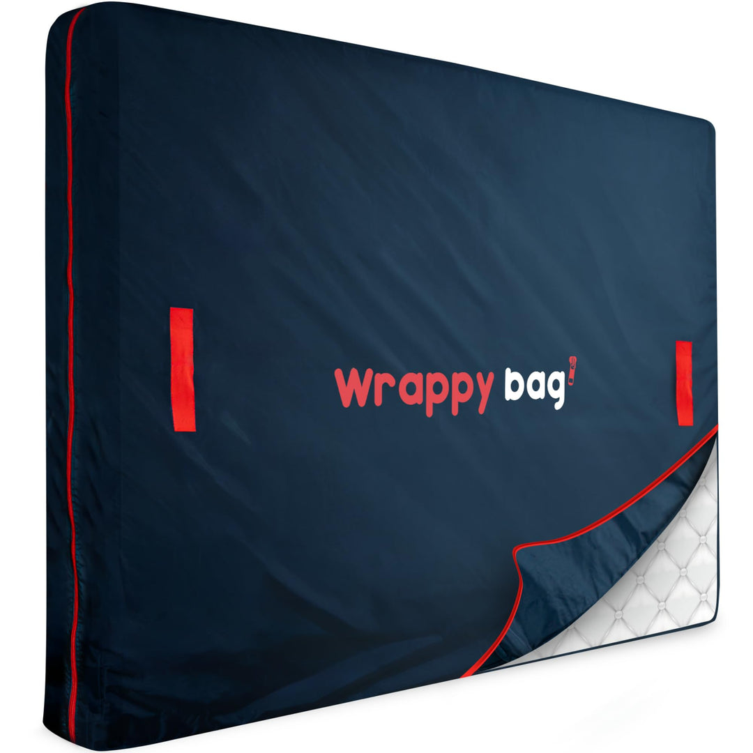 WRAPPYBAG – Matratzenhülle aus Oxford-Polyester – Aufbewahrungstasche mit 4 Tragegriffen – Ideal für