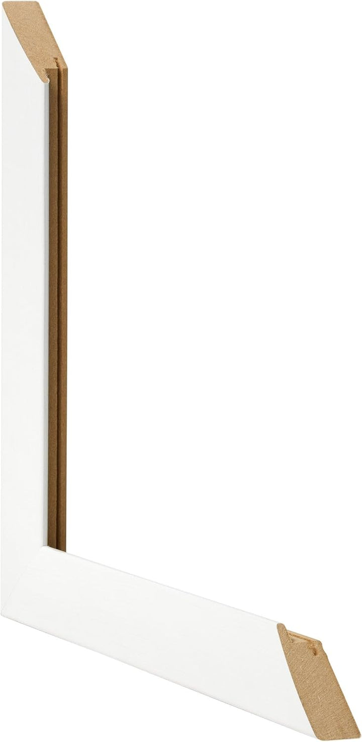 yd. Your Decoration - Bilderrahmen 75x100 cm - Weiss Gemasert - Bilderrahmen aus MDF mit Acrylglas -
