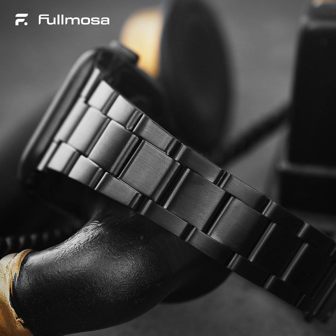 Fullmosa für Apple Watch series 7 8 9 Armband 45mm series 6 SE/SE2 44mm mit Uhrengehäuse, Kein Werkz