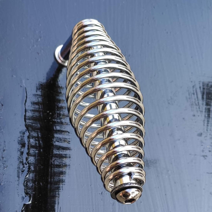 Gooyoou 12,7 cm Edelstahl-Federgriff mit 1,27 cm Stahlstange für Grillgruben, Anhänger, Metallprojek