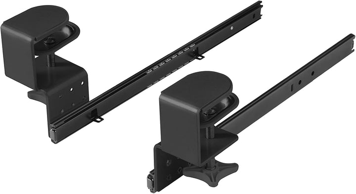 FIX&amp;EASY Tastaturauszug klemmbar mit Tastaturablage 800X400mm ahorn Dekor, Tischklemmen höhenverstel