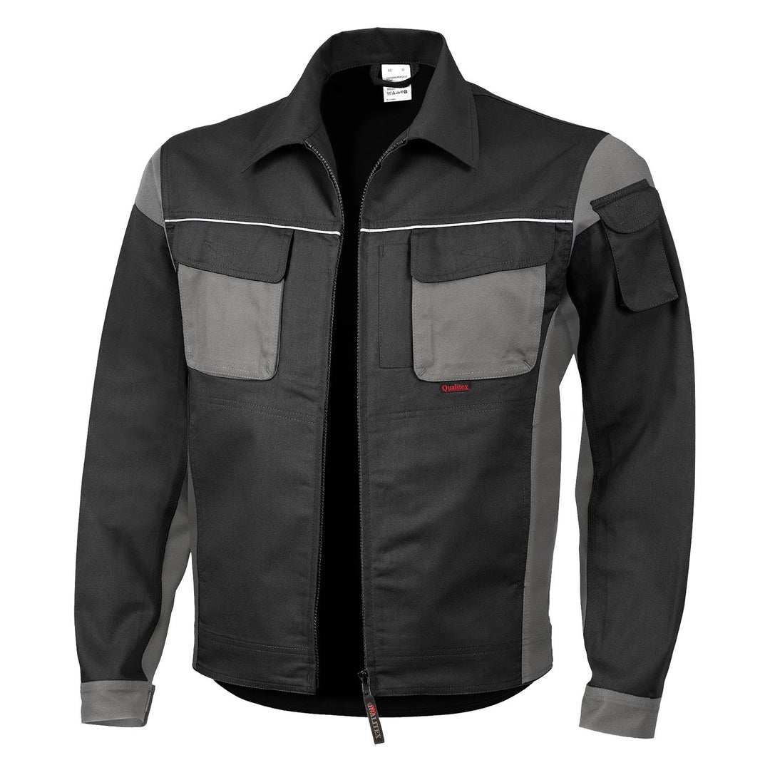 Qualitex - Bundjacke PRO MG 245 (XL, Schwarz/Grau)