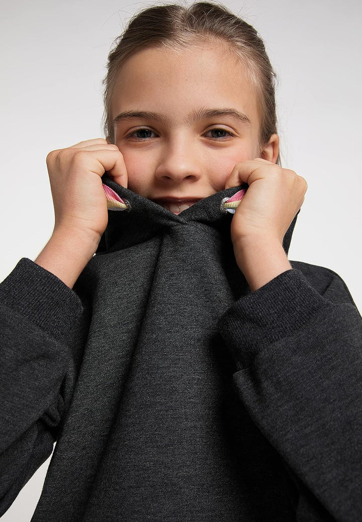 Ragwear Elinka Mädchen Sweatshirt mit Kapuze Sweater Pullover Kapuzenpullover 164 Dark Grey, 164 Dar