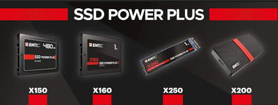 Emtec interne SSD M2 SATA x250 1TB Power Plus 3D NAND 1 Tb