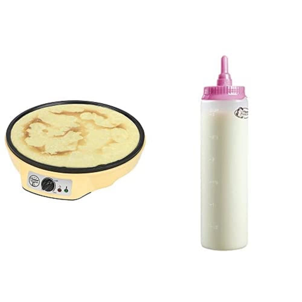 Bestron Crêpes Maker, inkl. Teigportionierer für 700ml mit Skala, Ideal zum Befüllen des Crêpes-Gerä