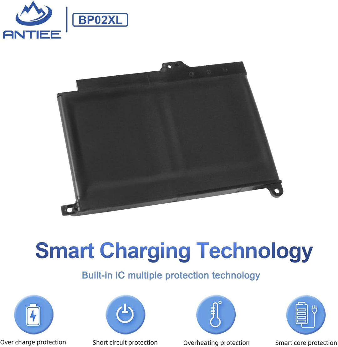 ANTIEE BP02XL 849909-850 Akku für HP Pavilion Notebook PC 15 15-AU000 15-AU010WM 15-AU018WM 15-AU020