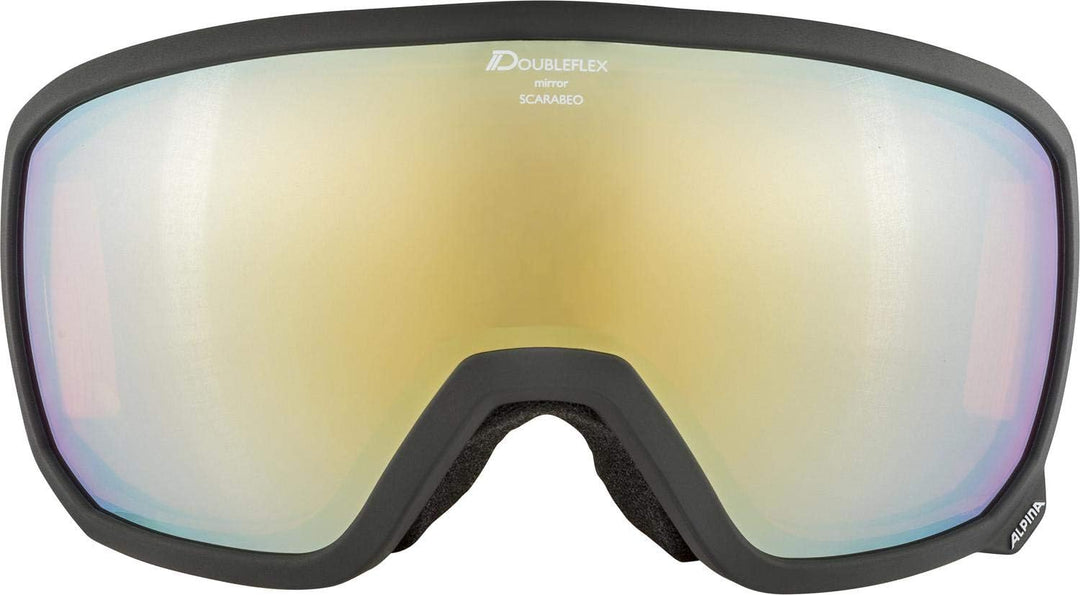 ALPINA SCARABEO Q-LITE - Verspiegelte, Kontrastverstärkende OTG Skibrille Mit 100% UV-Schutz Für Erw