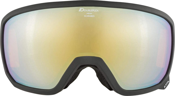 ALPINA SCARABEO Q-LITE - Verspiegelte, Kontrastverstärkende OTG Skibrille Mit 100% UV-Schutz Für Erw