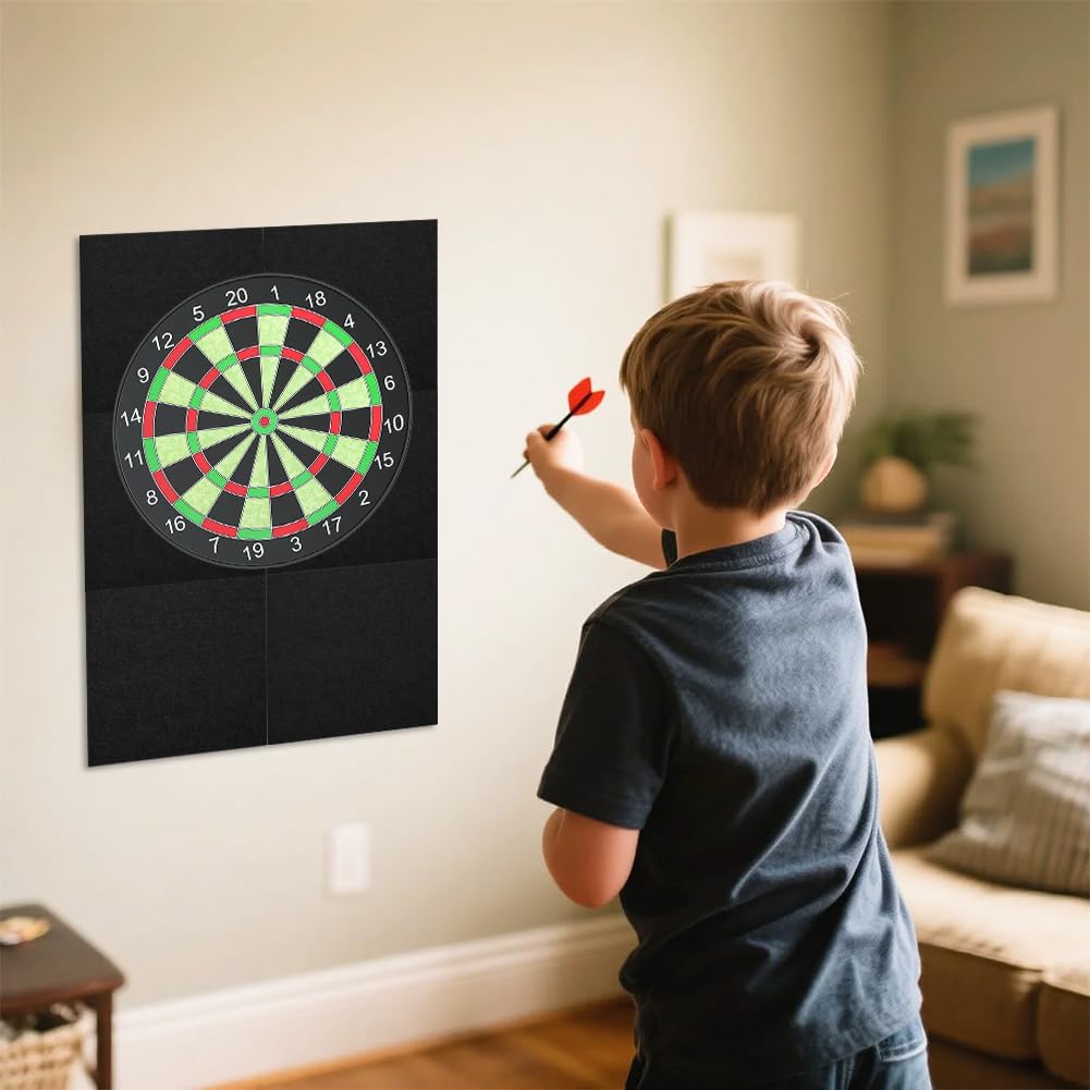 Dartboard-Wandschutz, Dart Wandschutz aus Filz, Dartboard-Umrandung, Selbstklebend, Gespleisste Wand