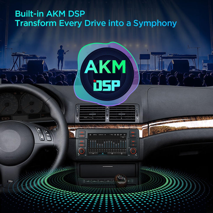 XTRONS 7 Zoll IPS Android 14 Autoradio mit Navi Octa Core 4+64GB für BMW E46 Rover ZT Eingebautes 4G